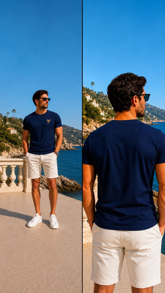 T-shirt Signature Marine